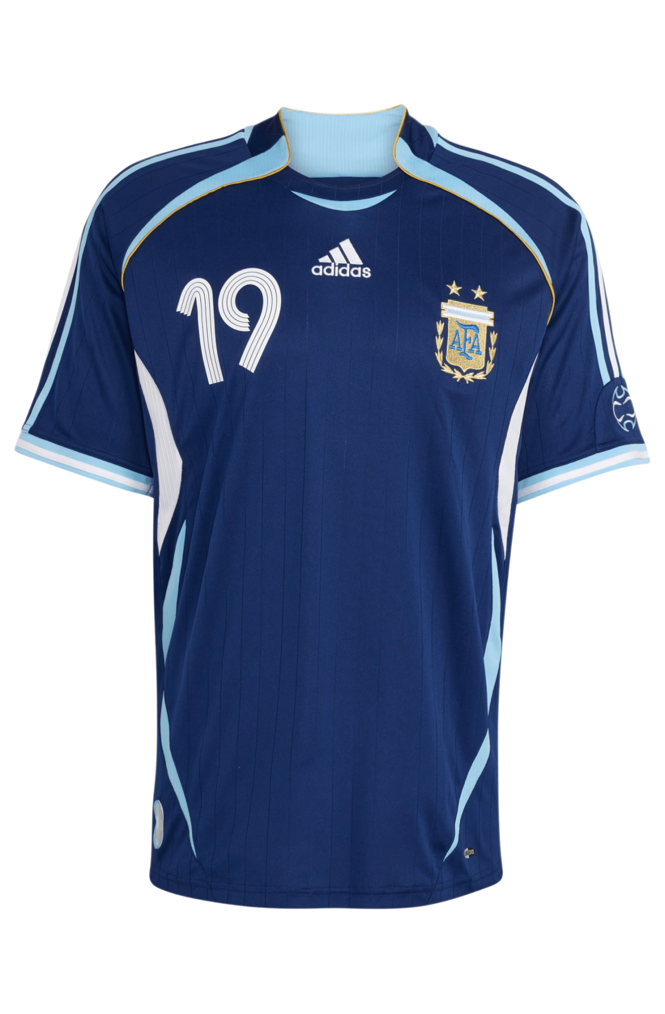 Camisa Adidas AFA Argentina Away 2006 Messi Azul Marinho/Branco - NewSkull