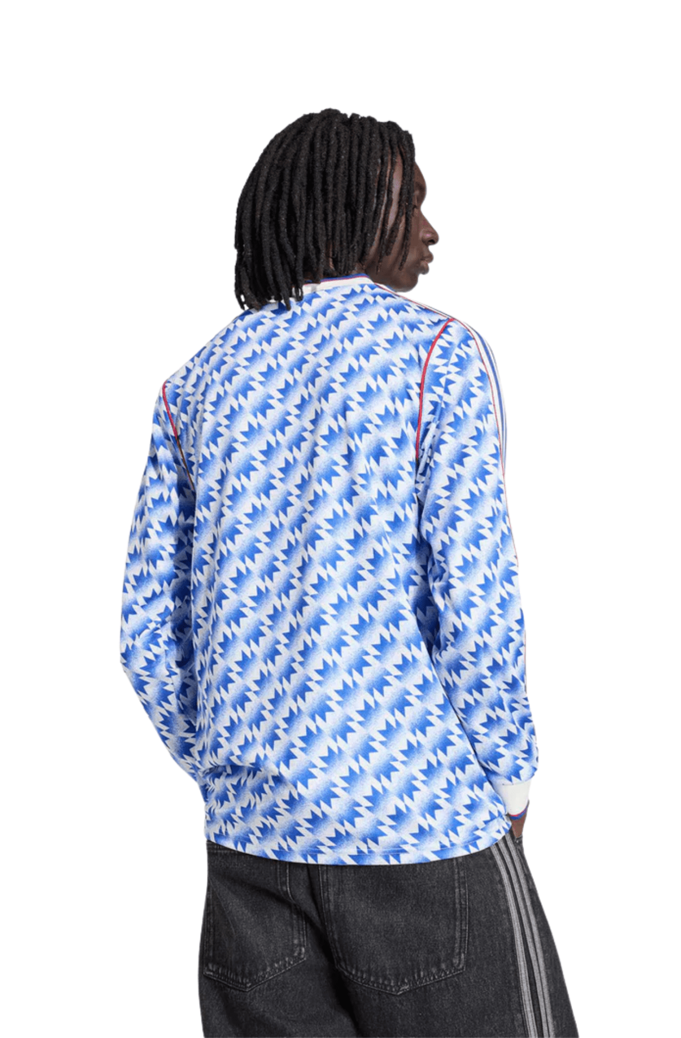 Camisa Adidas II Manga Longa Manchester United 90 Azul - NewSkull