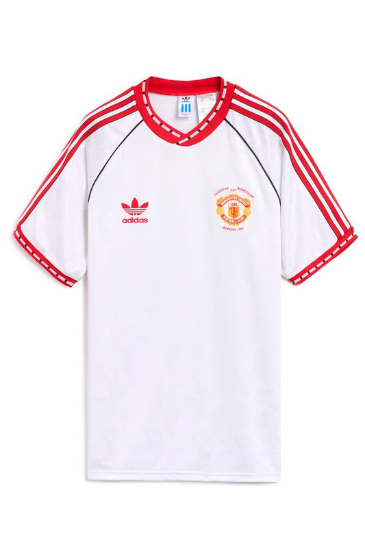 Camisa Adidas Manchester United 91 Away Jersey Branco/Vermelho - NewSkull