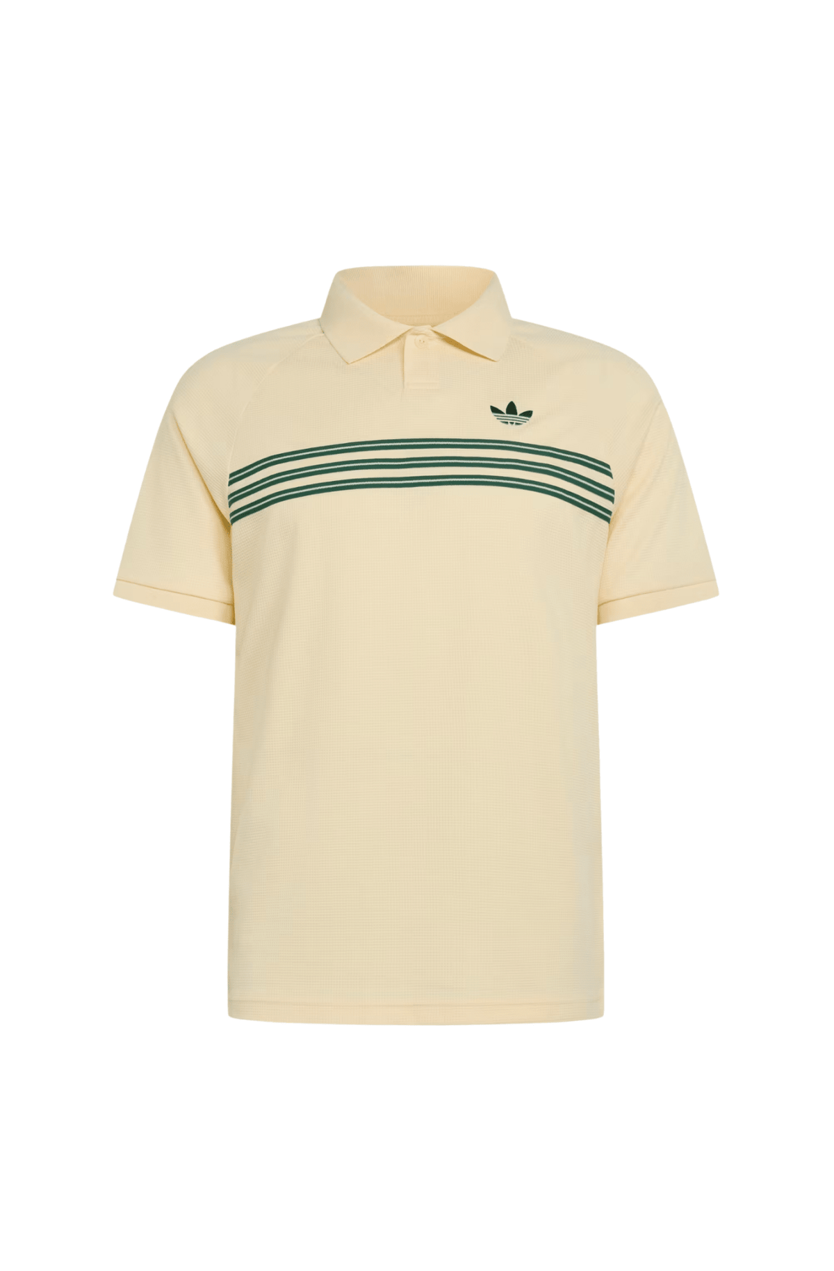 Camisa Adidas Polo Chest Stripes Originals Bege/Verde - NewSkull