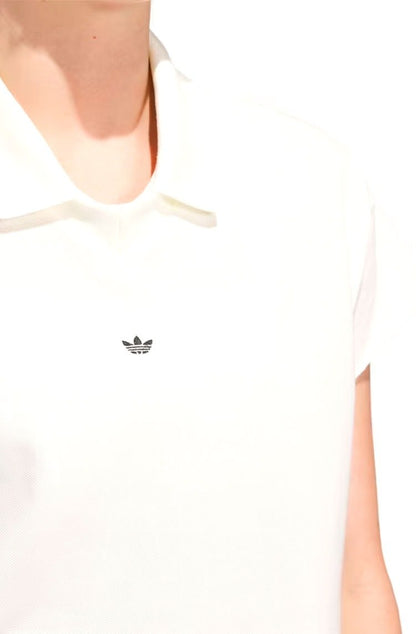 Camisa Adidas Polo Cropped Originals Off - White - NewSkull