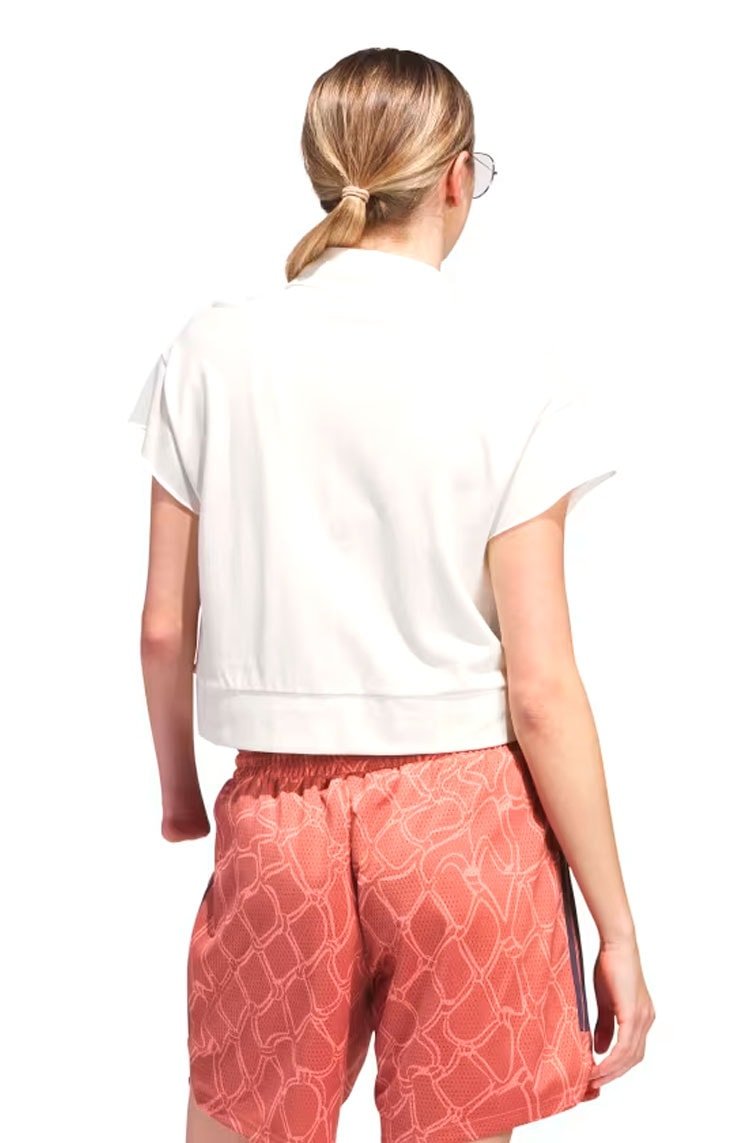 Camisa Adidas Polo Cropped Originals Off - White - NewSkull