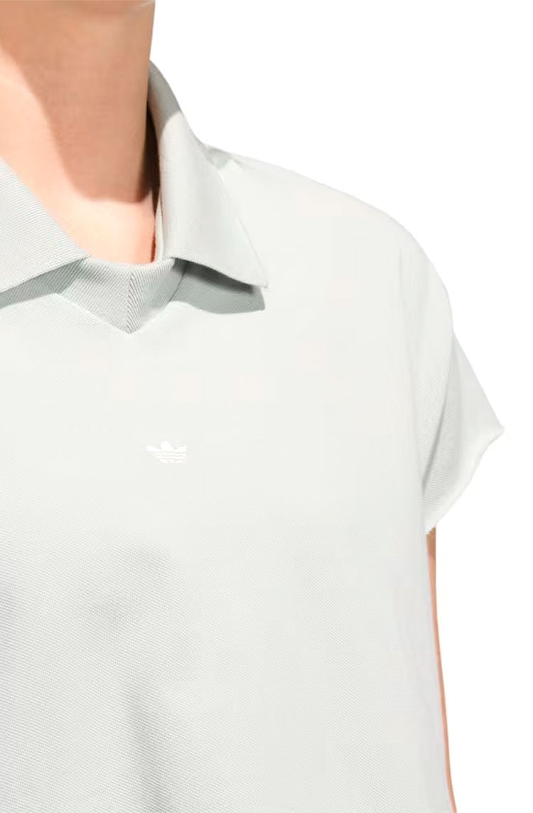 Camisa Adidas Polo Cropped Originals Prata - NewSkull