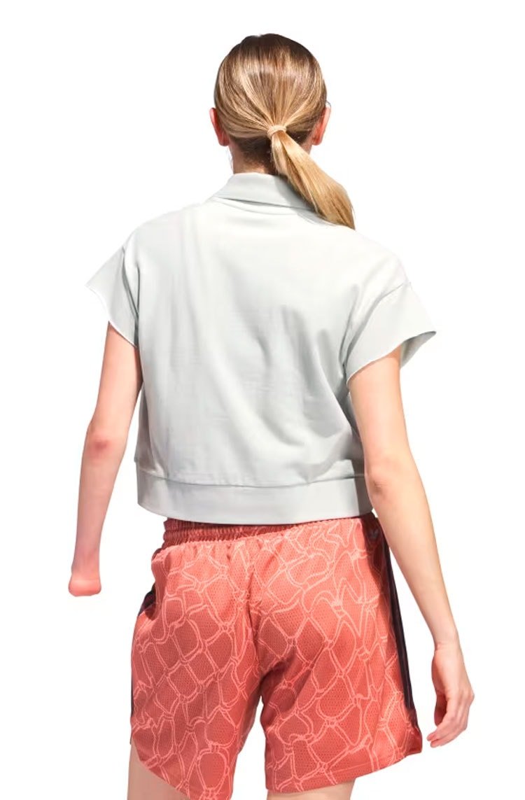 Camisa Adidas Polo Cropped Originals Prata - NewSkull