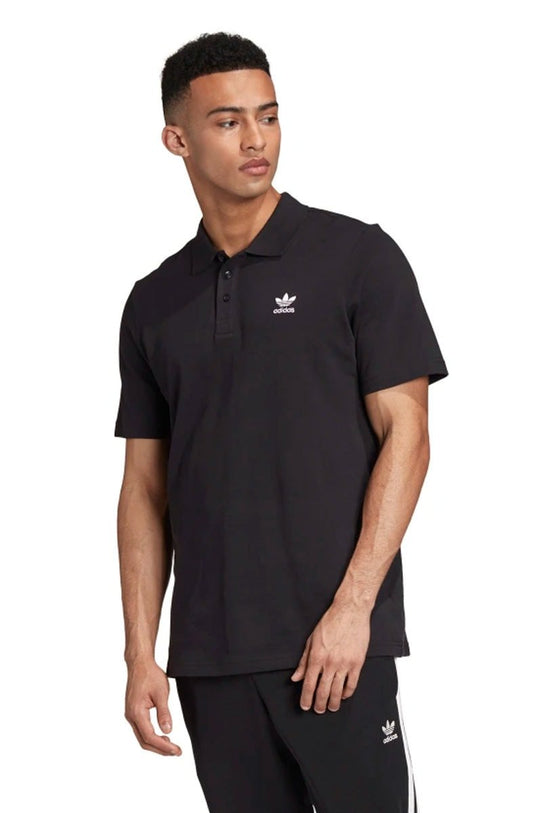 Camisa Adidas Polo Trefol Preta/Branca - NewSkull