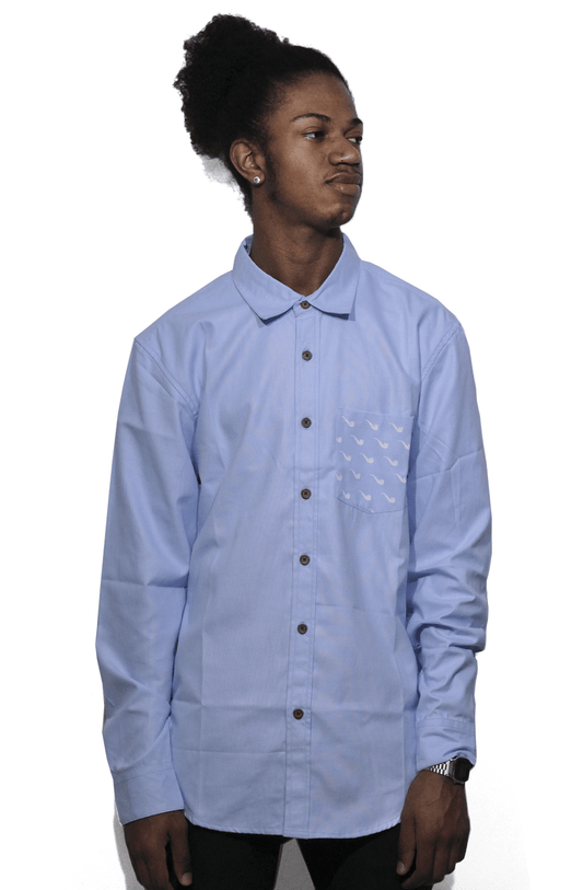 Camisa Blaze Supply Chemise Blue Azul - NewSkull