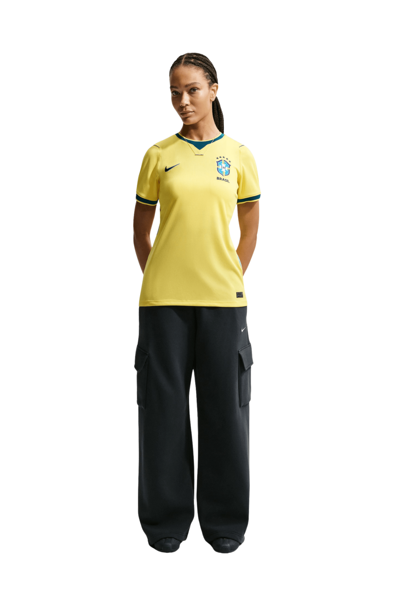 Camisa Nike Brasil 1 2026/27 Torcedora Pro Feminino Amarelo/Verde IB5280 - 724 - NewSkull