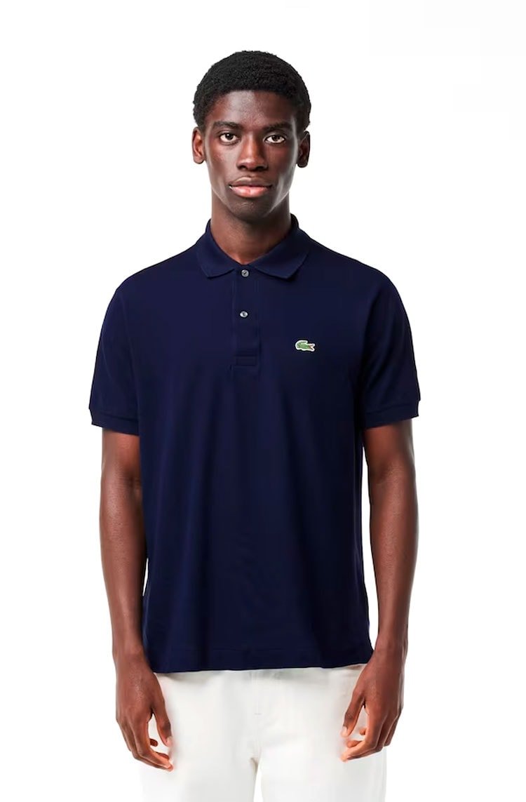 Camisa Polo Lacoste Masculina L.12.12 Original Azul Marinho - NewSkull