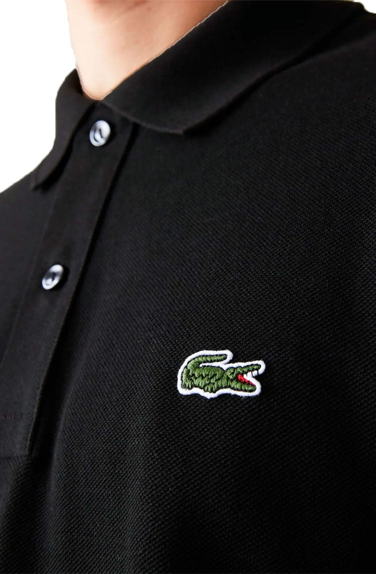 Camisa Polo Lacoste Masculina Slim Fit Petit Piquet Preto - NewSkull