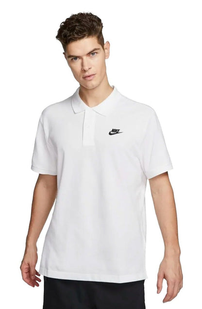 Camisa Polo Nike Sportswear Branca/Preta - NewSkull