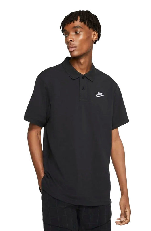 Camisa Polo Nike Sportswear Preta/Branca - NewSkull