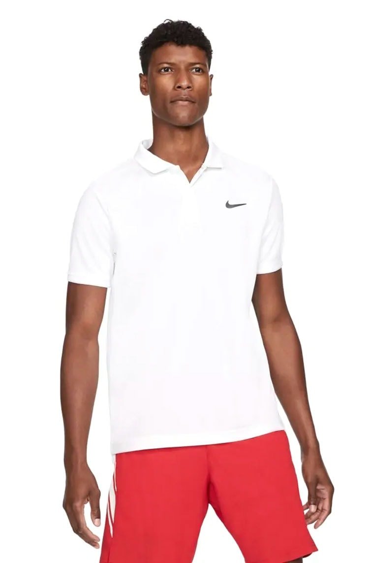 Camisa Polo NikeCourt Dri - FIT Victory Branco/Preto - NewSkull