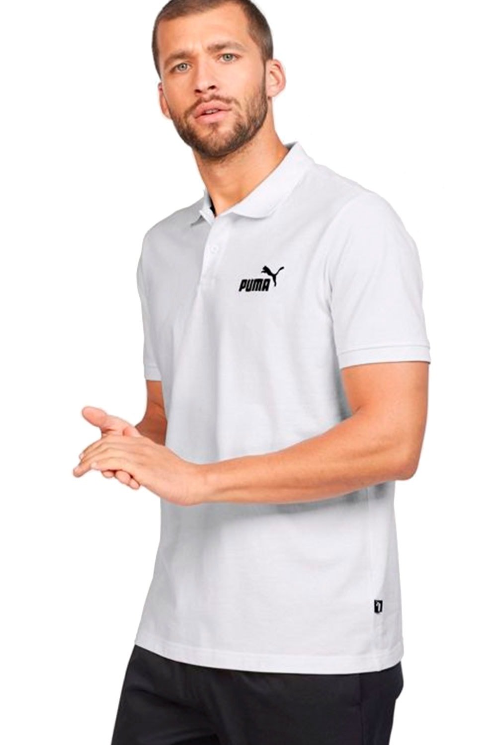 Camisa Polo Puma Essentials Branca - NewSkull