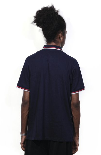 Camisa Polo Starter Bicolor Azul - NewSkull