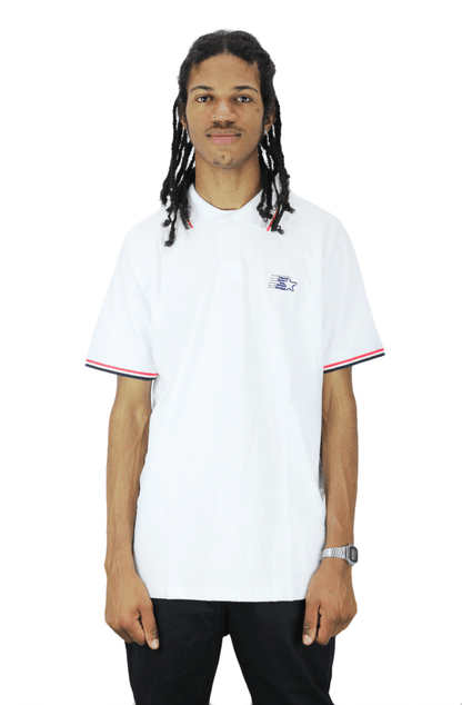 Camisa Polo Starter Bicolor Branca - NewSkull