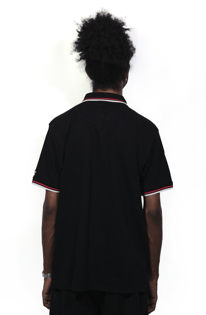 Camisa Polo Starter Bicolor SC73 Preta - NewSkull