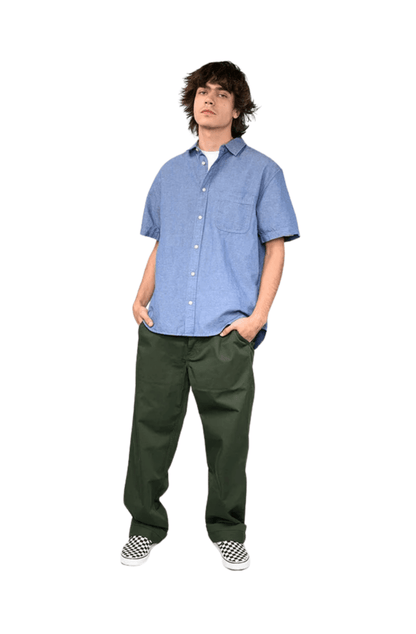 Camisa Vans Lawson Solid SS Azul Marinho - NewSkull