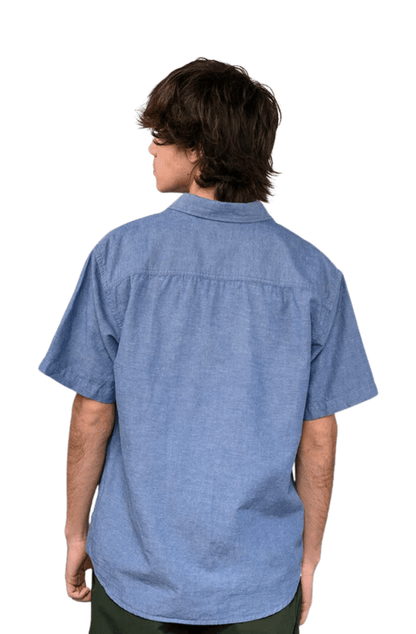 Camisa Vans Lawson Solid SS Azul Marinho - NewSkull