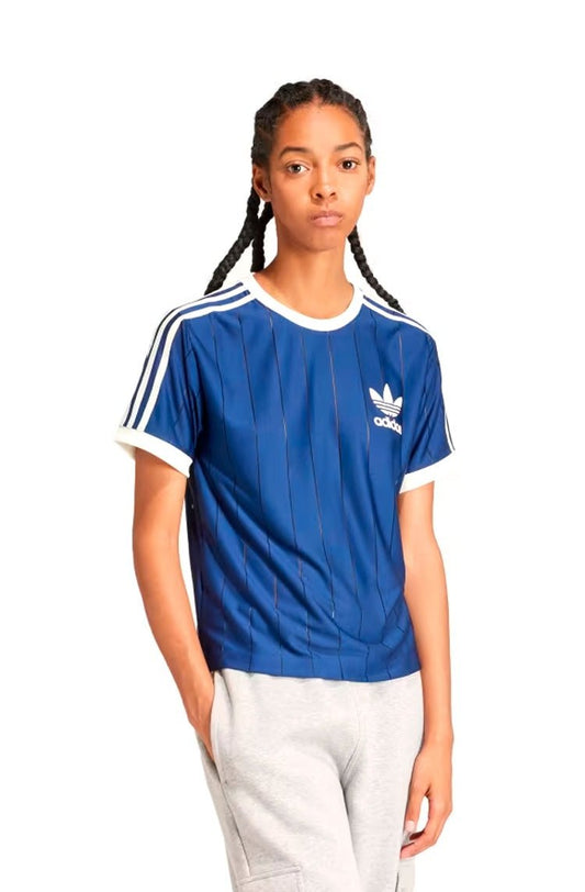 Camiseta Adidas 3 Stripes Azul Marinho - NewSkull