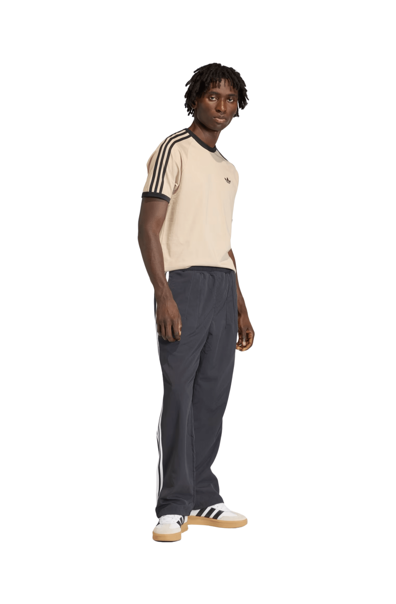 Camiseta Adidas 3 - Stripes Bege/Preto - NewSkull