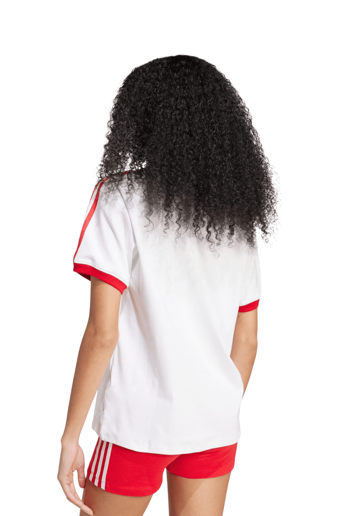Camiseta Adidas 3 - stripes Branco/Vermelho - NewSkull