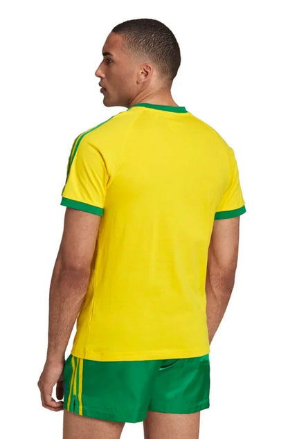 Camiseta Adidas 3 - stripes Brasil Amarelo/Verde - NewSkull