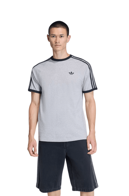 Camiseta Adidas 3 - stripes Cinza/Preto - NewSkull
