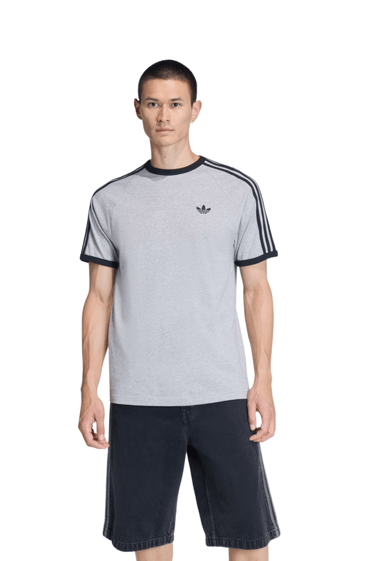 Camiseta Adidas 3 - stripes Cinza/Preto - NewSkull