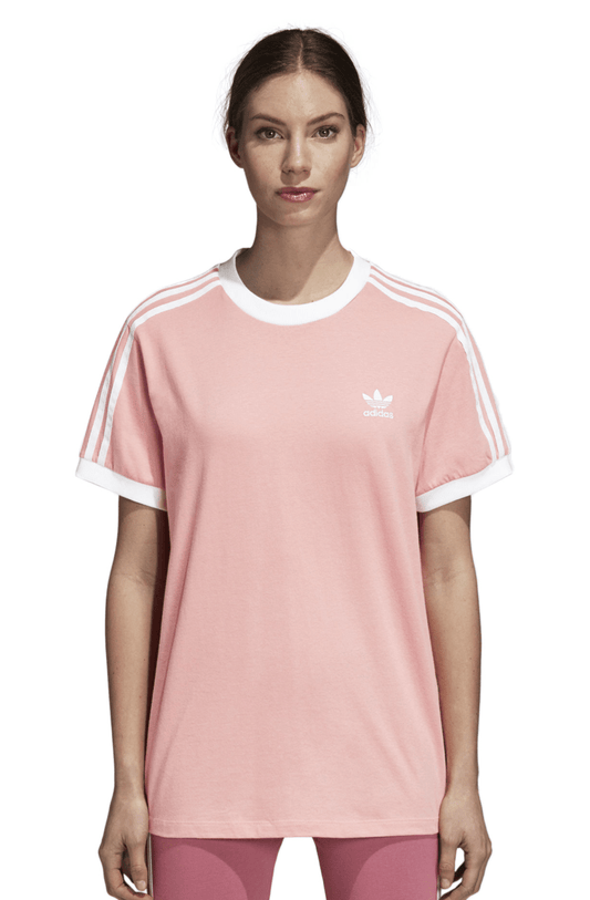 CAMISETA ADIDAS 3 STRIPES FEMININA ROSA - NewSkull