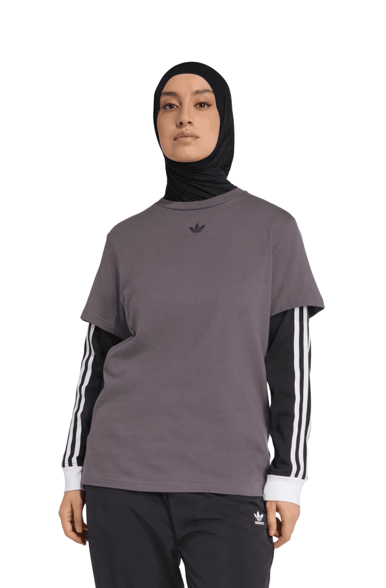 Camiseta Adidas Adibreak Adicolor Cinza/Preto - NewSkull