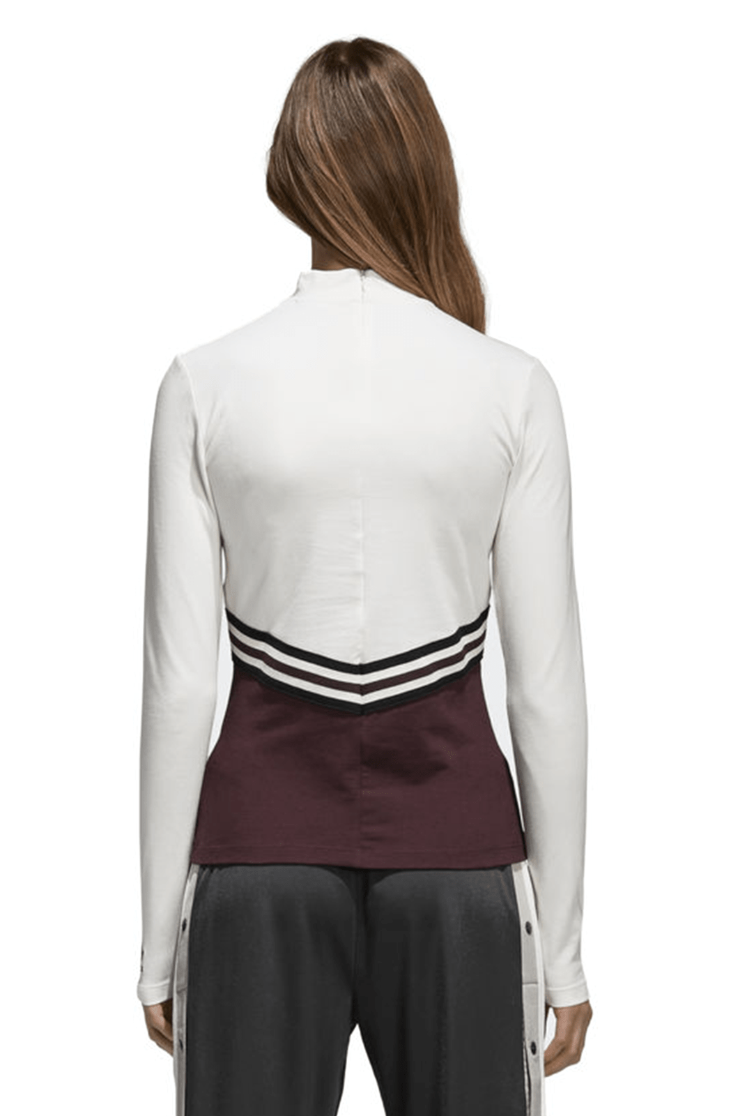 Camiseta Adidas Adibreak Feminina Branca/Bordo - NewSkull