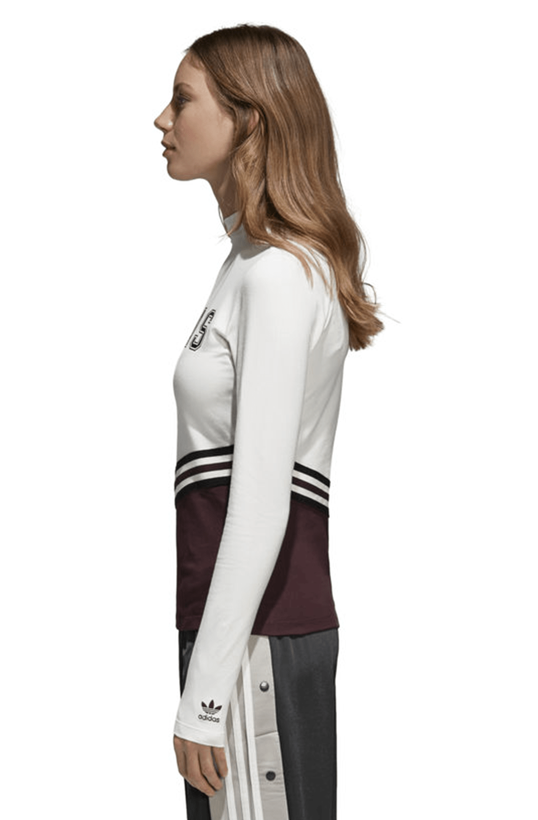 Camiseta Adidas Adibreak Feminina Branca/Bordo - NewSkull