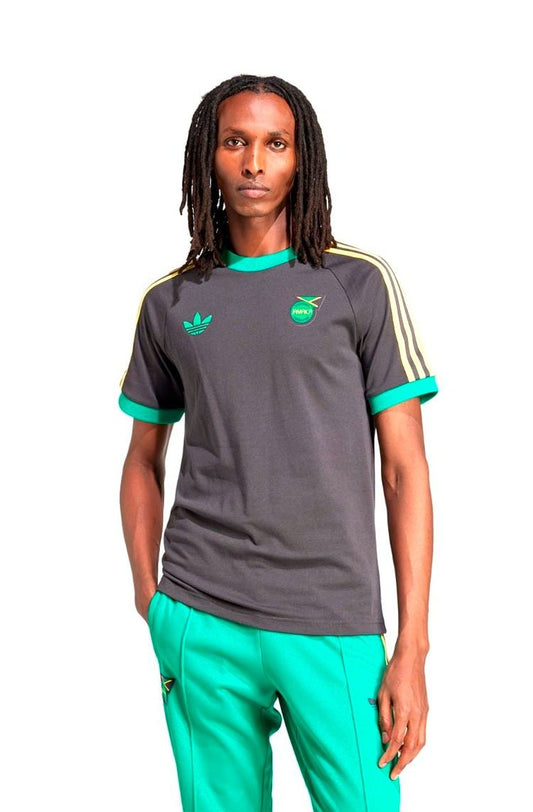 Camiseta Adidas Adicolor 3 - stripes Jamaica Preto/Verde/Amarelo - NewSkull
