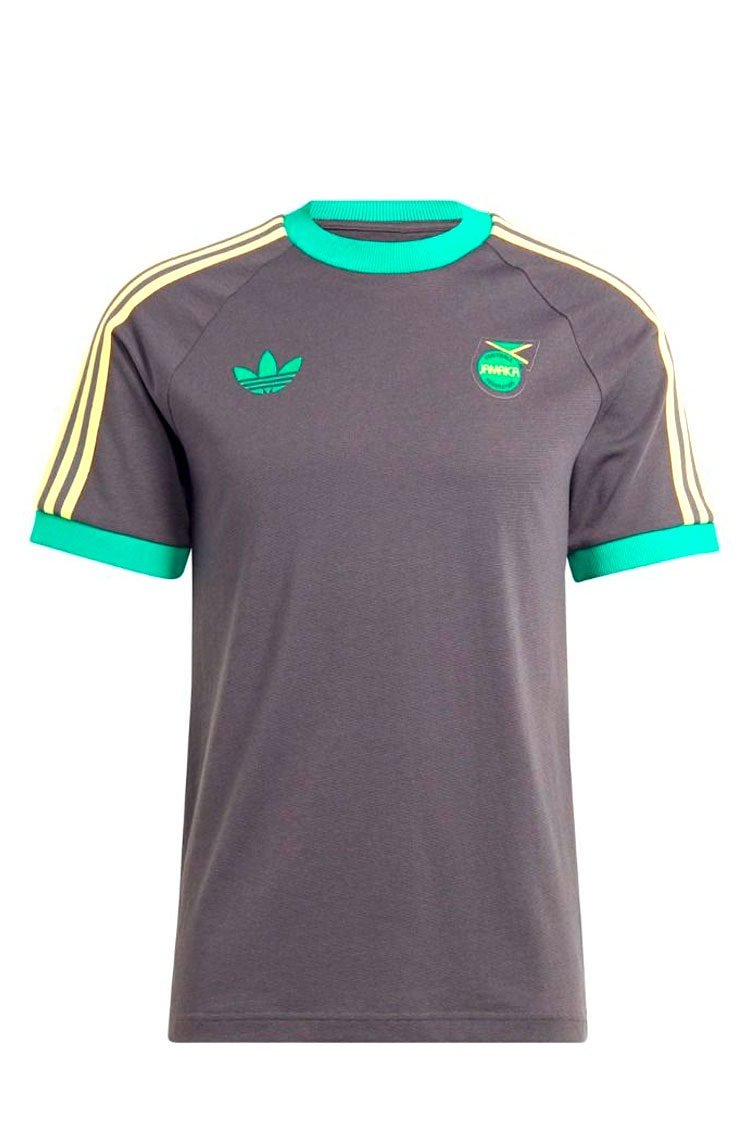 Camiseta Adidas Adicolor 3 - stripes Jamaica Preto/Verde/Amarelo - NewSkull