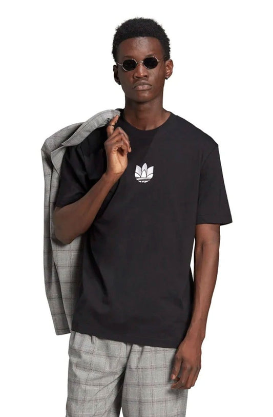 Camiseta Adidas Adicolor 3D Trefoil Preta - NewSkull