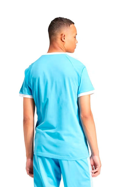 Camiseta Adidas Adicolor Classics 3 - stripes Azul Claro/Branco - NewSkull