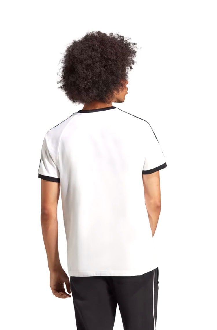 Camiseta Adidas Adicolor Classics 3 stripes Branco/Preto - NewSkull