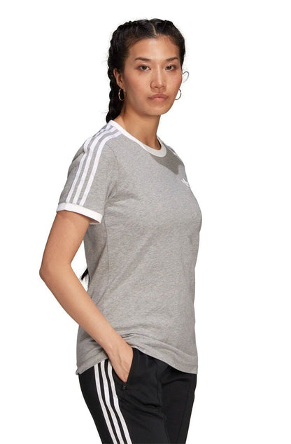 Camiseta Adidas Adicolor Classics 3 - stripes Cinza/Branco - NewSkull