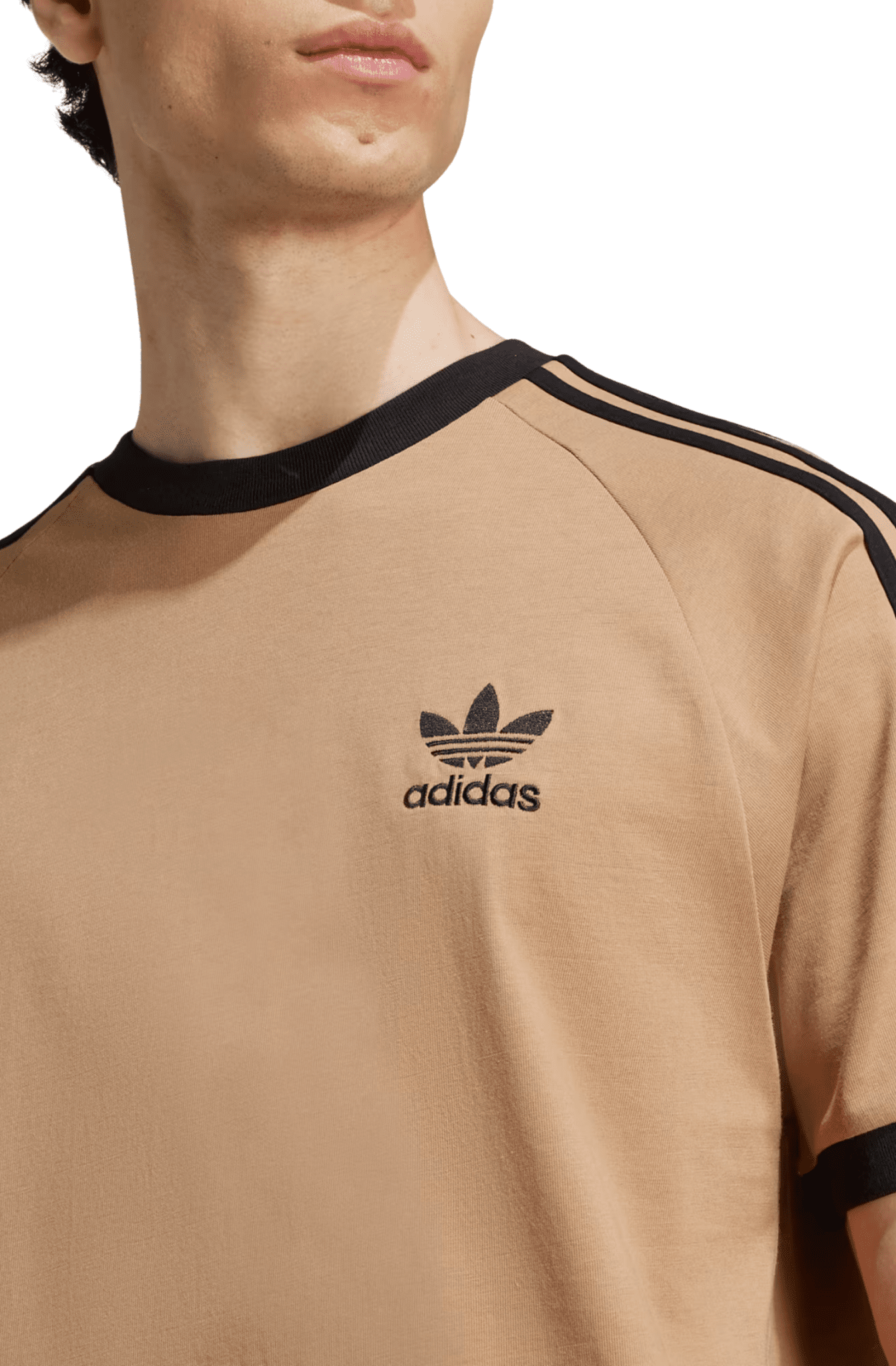 Camiseta Adidas Adicolor Classics 3 - stripes Marrom/Preto - NewSkull