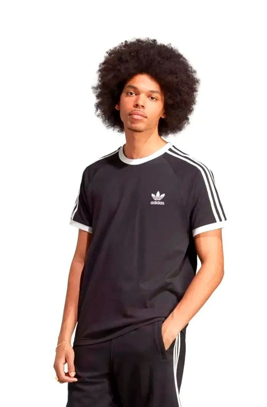 Camiseta Adidas Adicolor Classics 3 - stripes Preto/Branco - NewSkull