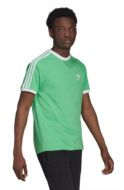 Camiseta Adidas Adicolor Classics 3 - Stripes Verde/Branca - NewSkull