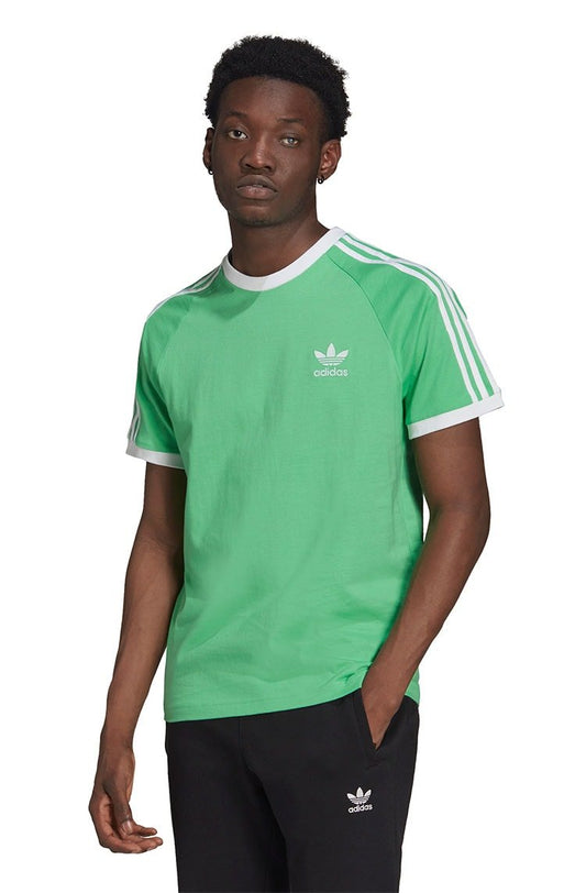 Camiseta Adidas Adicolor Classics 3 - Stripes Verde/Branca - NewSkull