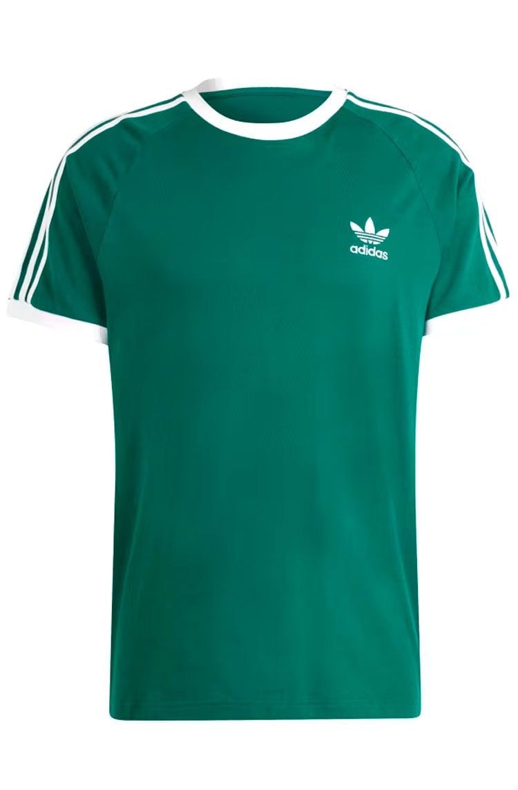 Camiseta Adidas Adicolor Classics 3 - stripes Verde/Branco - NewSkull