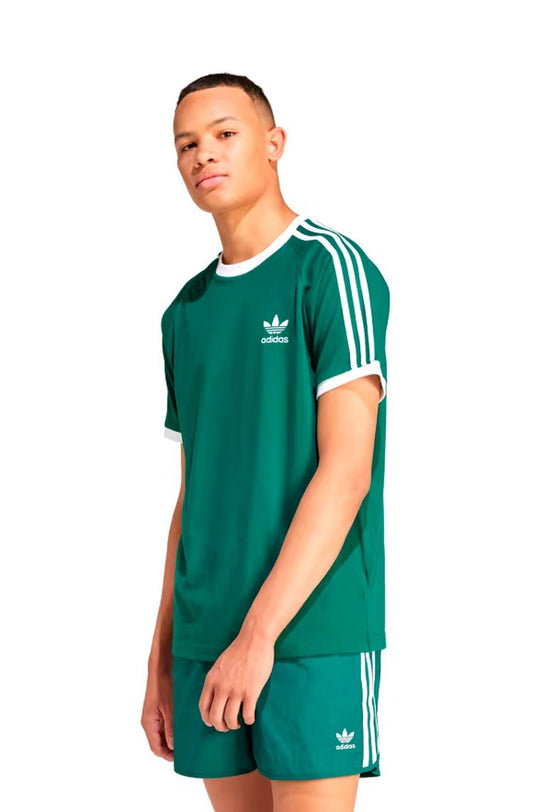 Camiseta Adidas Adicolor Classics 3 - stripes Verde/Branco - NewSkull