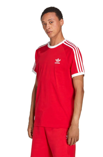 Camiseta Adidas Adicolor Classics 3 - Stripes Vermelho - NewSkull