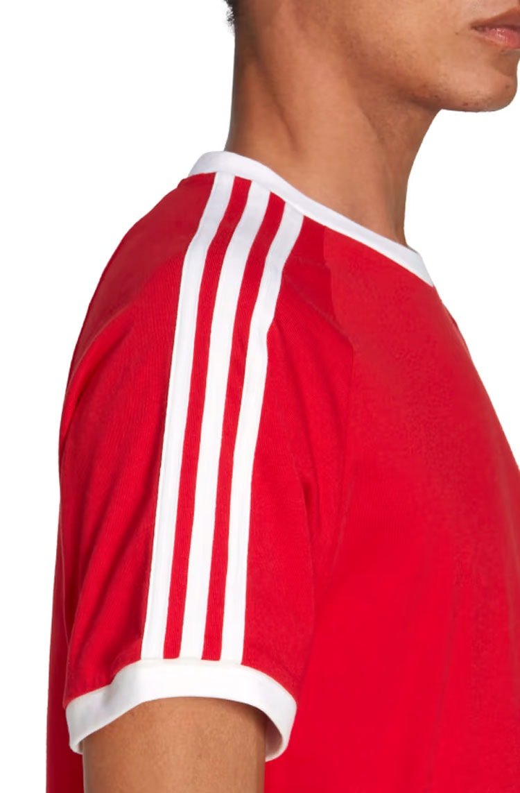 Camiseta Adidas Adicolor Classics 3 - Stripes Vermelho - NewSkull