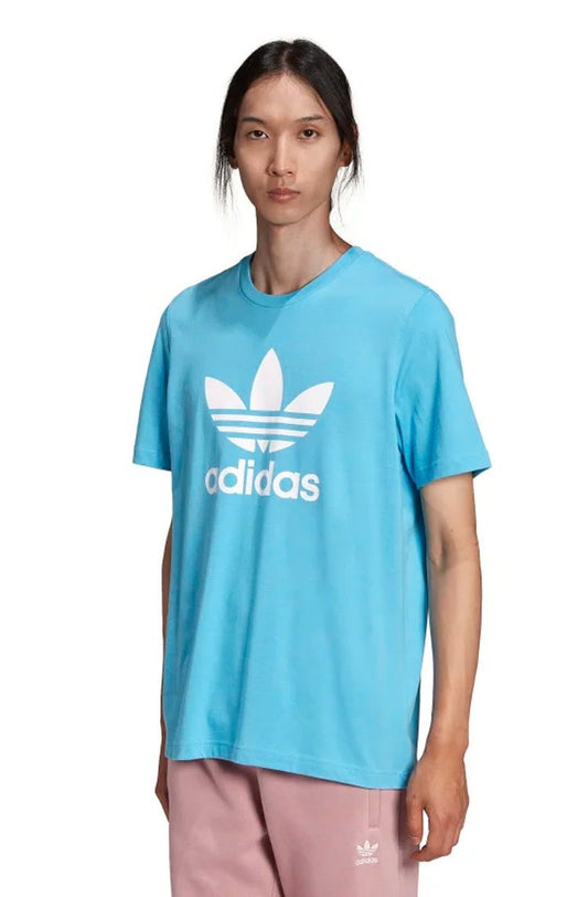 Camiseta Adidas Adicolor Classics Azul/Branco - NewSkull