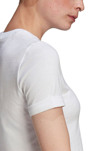Camiseta Adidas Adicolor Classics Sleeve Cropped Branca/Preta - NewSkull