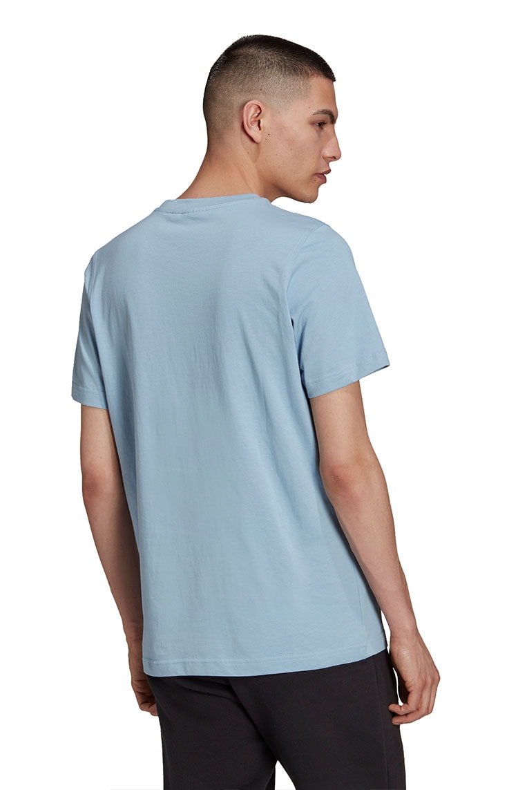 Camiseta Adidas Adicolor Classics Trefoil Azul Claro/Branca - NewSkull