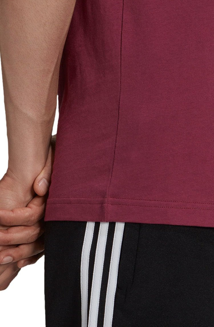 Camiseta Adidas Adicolor Classics Trefoil Bordo/Branca - NewSkull